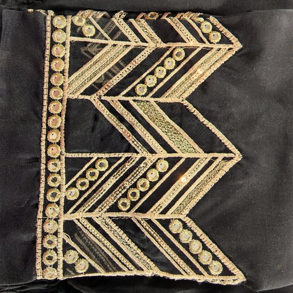 Women's Silk Trouser Pant Mirror Embroidered Sadabahar Designer Pakistani Indian - Picture 16 of 16